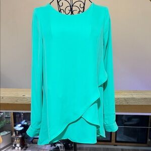 The Limited Turquoise Layered Blouse
